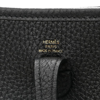 Hermes Taurillon Clemence Evelyne TPM Black 6 of 9