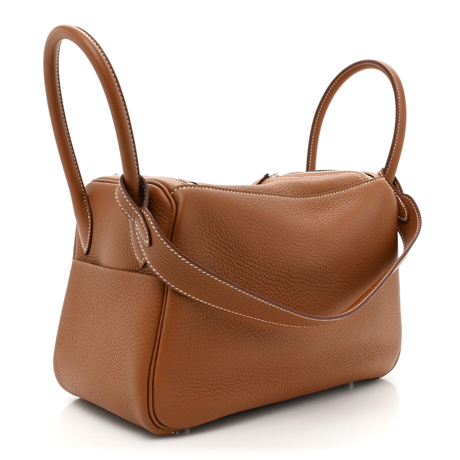 Hermes Taurillon Clemence Lindy 26 Gold 3 of 8