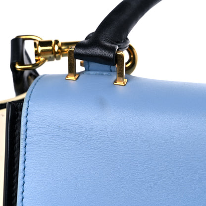 Celine Smooth Calfskin Medium Tri-Color Trapeze Blue Lavender 19 of 20