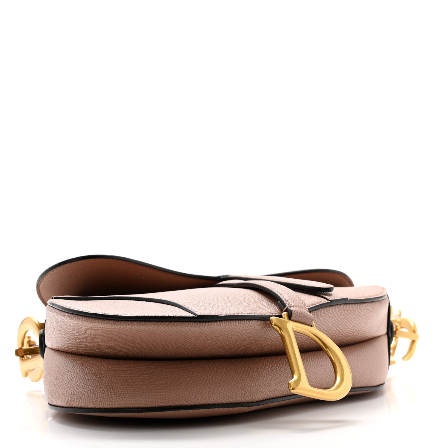 Christian Dior Grained Calfskin Saddle Bag With Strap Blush 4 of 11