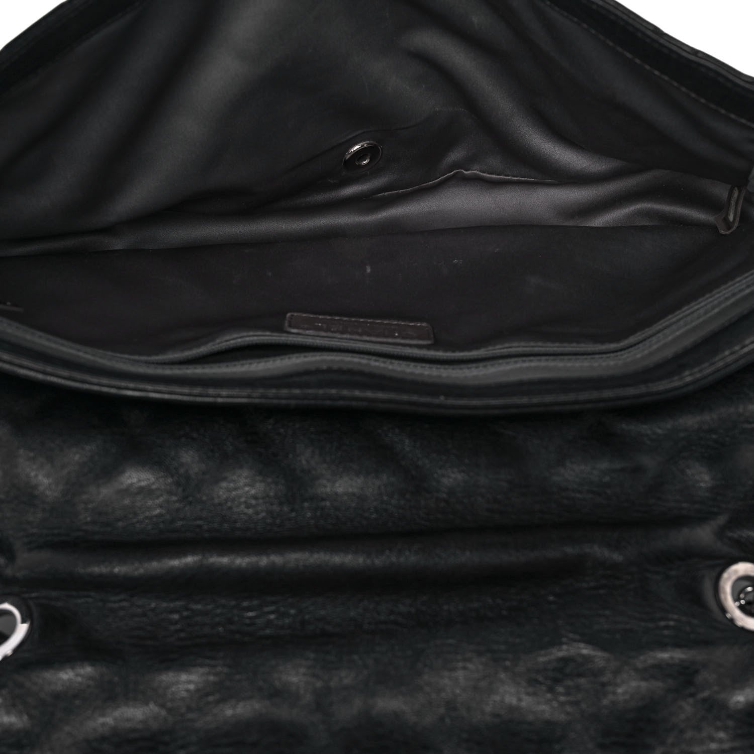 Chanel Lambskin Quilted Jumbo Coco Rain Flap Black 8 of 14