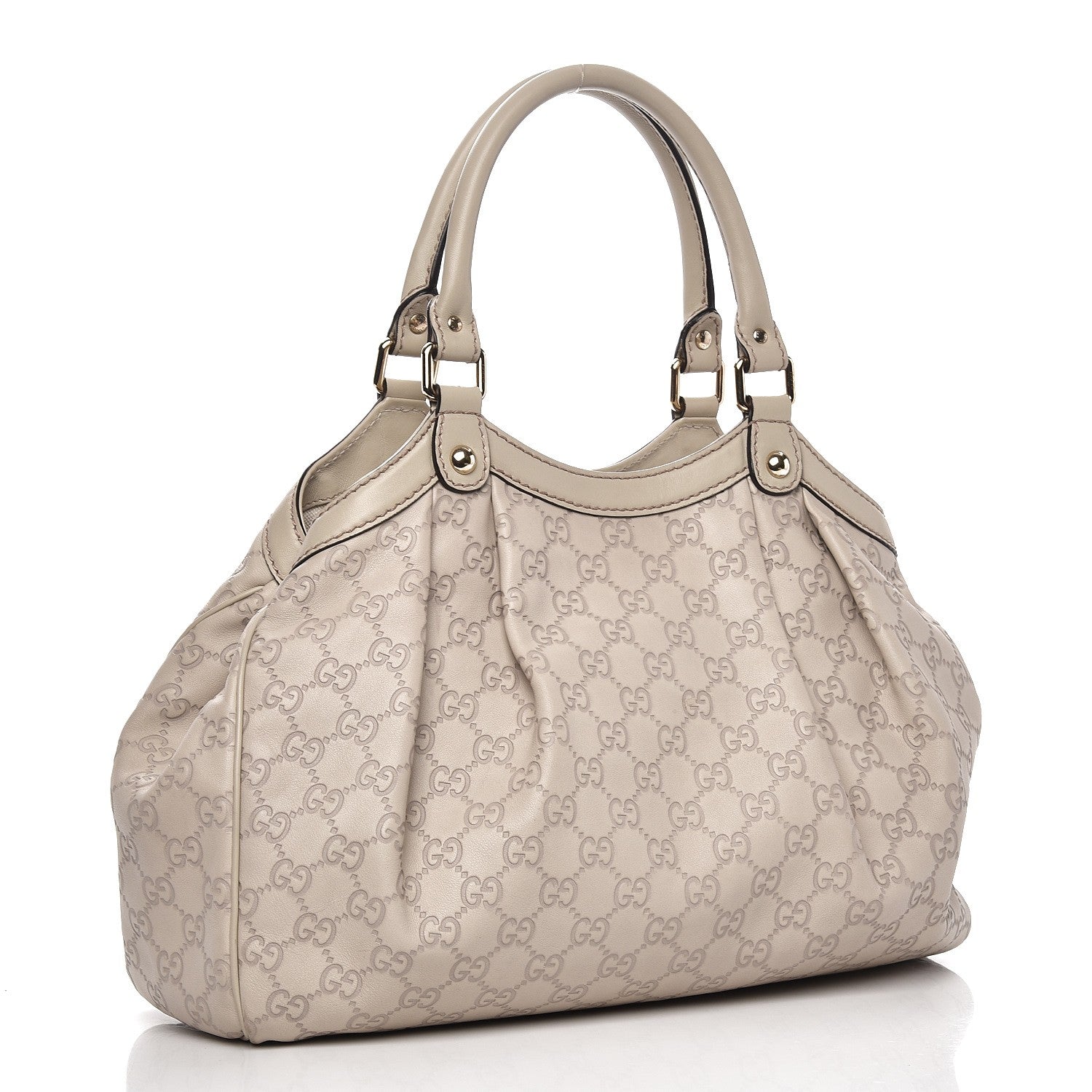 Gucci Guccissima Medium Sukey Tote Mystic White 4 of 13
