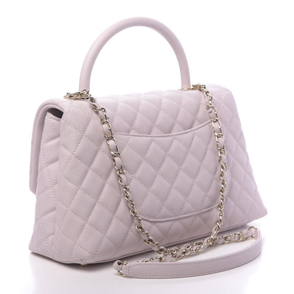 Chanel Caviar Quilted Small Coco Handle Flap Lilas Lilac 3 of 10