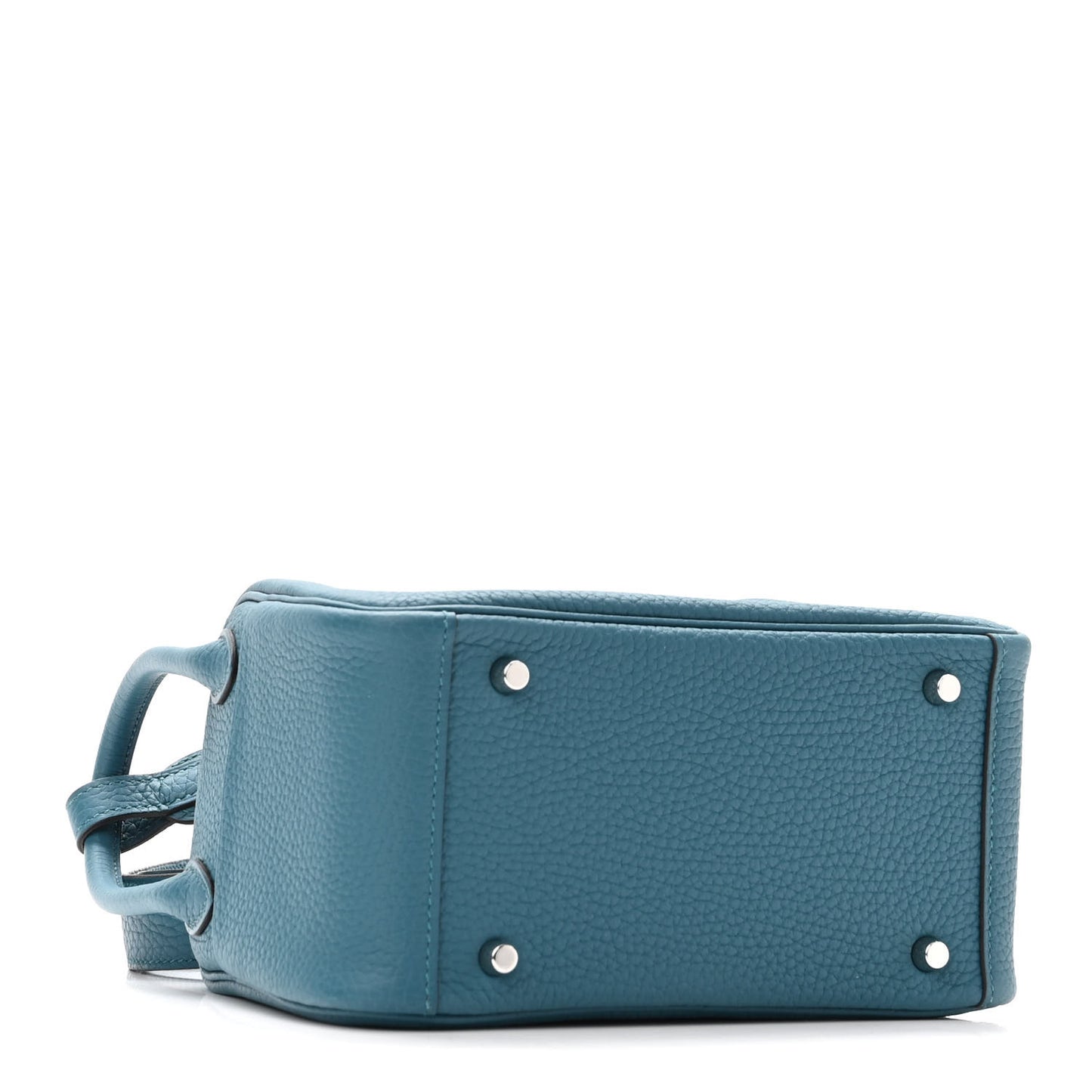 Taurillon Clemence Mini Lindy 20 Vert Bosphore