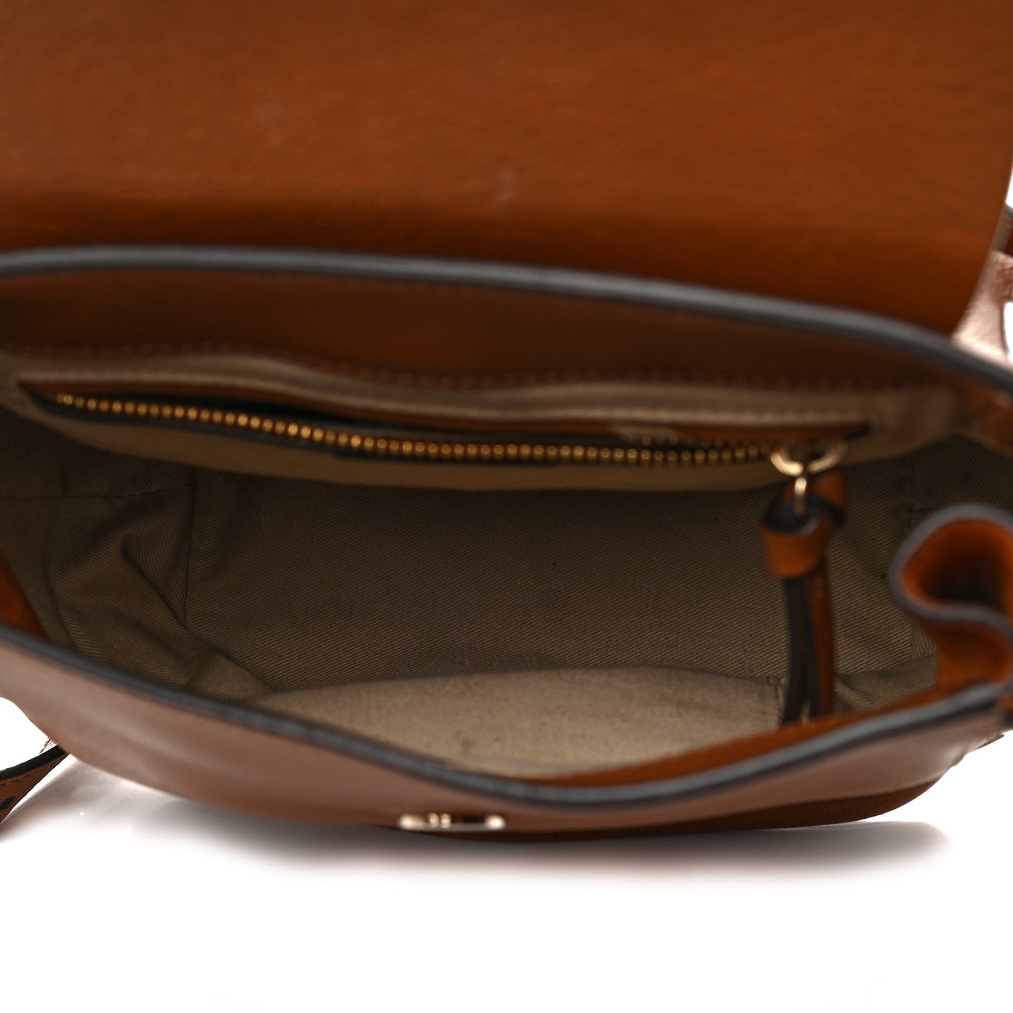 Suede Calfskin Small Faye Backpack Tan