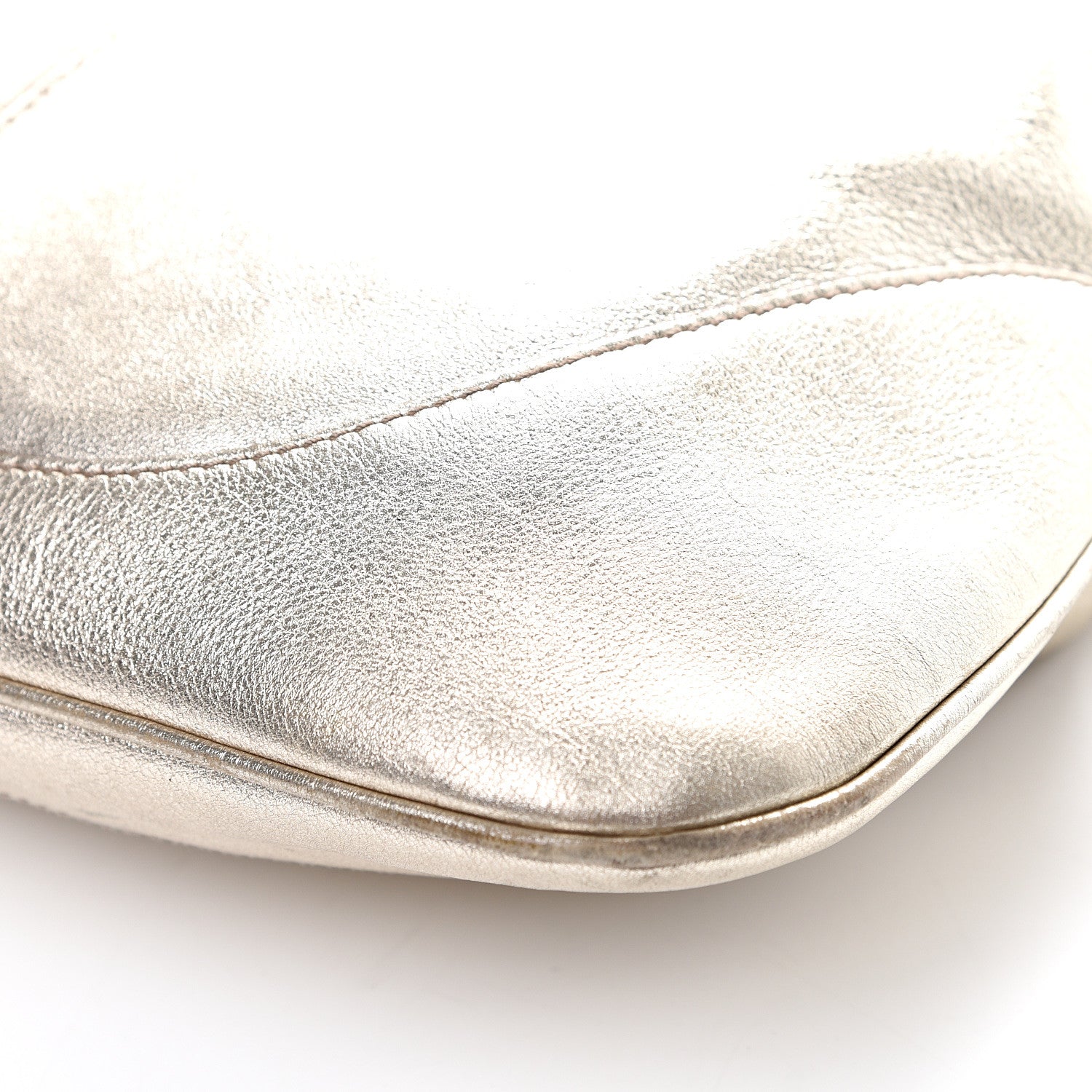 Gucci Metallic Calfskin Web Large Jackie O Bouvier Hobo Gold 13 of 18