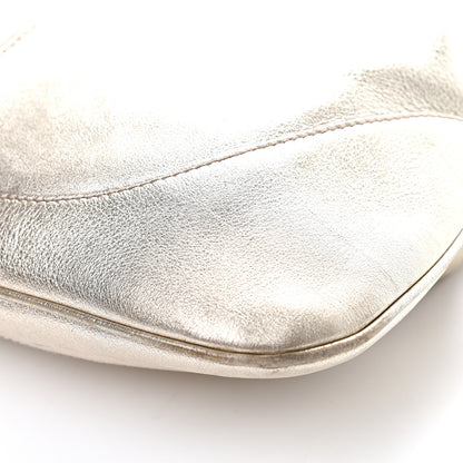Gucci Metallic Calfskin Web Large Jackie O Bouvier Hobo Gold 13 of 18