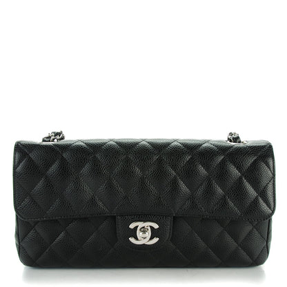 Chanel Caviar Quilted East West Flap Black 1 of 9