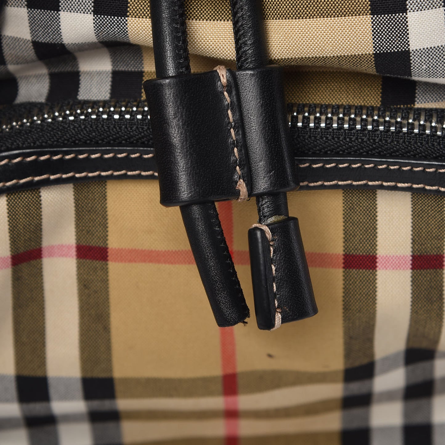 Vintage Check Small Rucksack Backpack Black