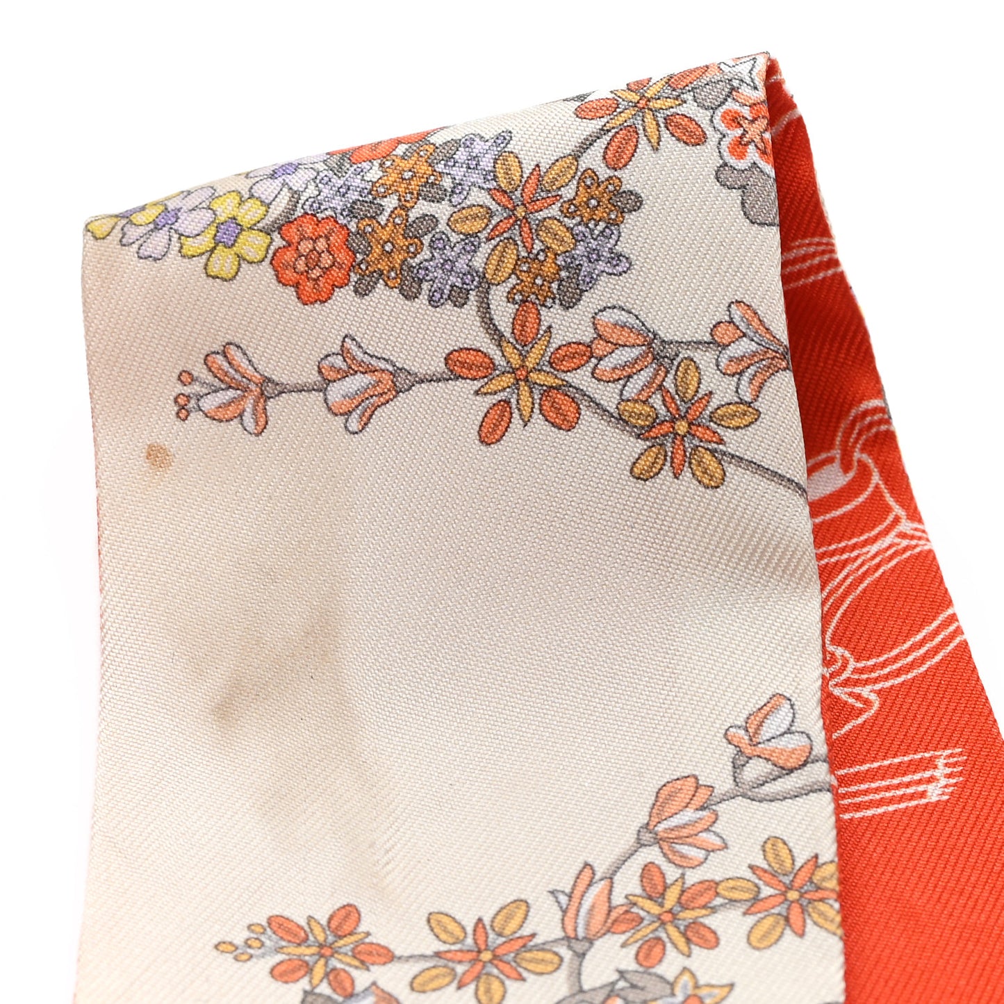 Silk Brides De Gala En Fleurs Twilly Vanille Orange Kaki