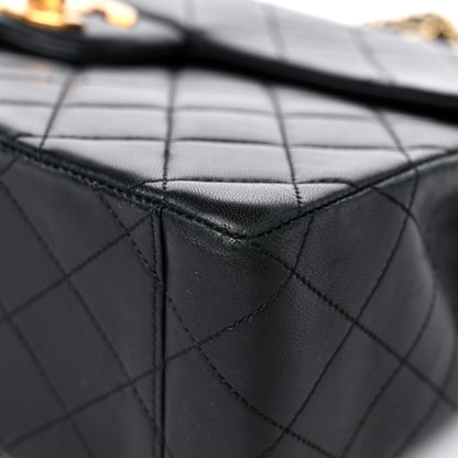 Chanel Lambskin Quilted XL Jumbo Single Flap Black 9 of 17