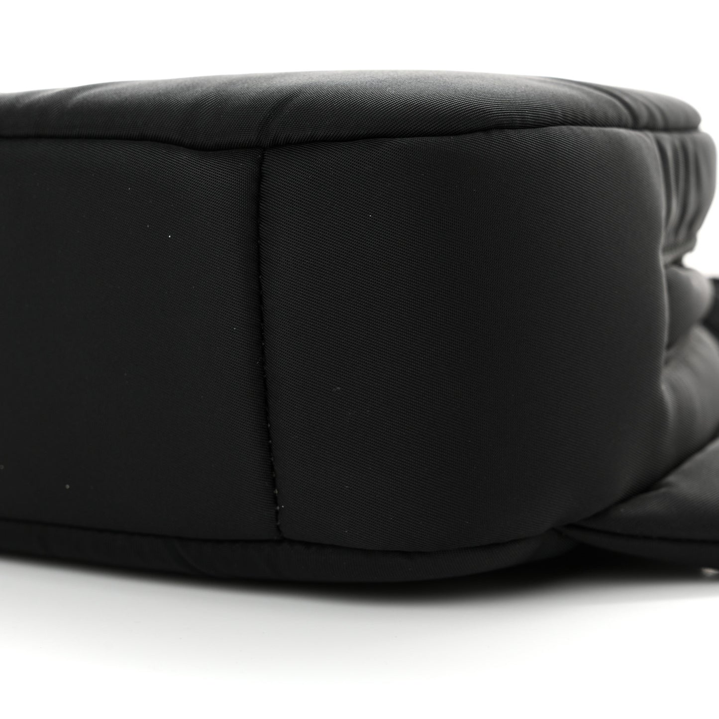 Tessuto Nylon Soft Padded Belt Bag Black