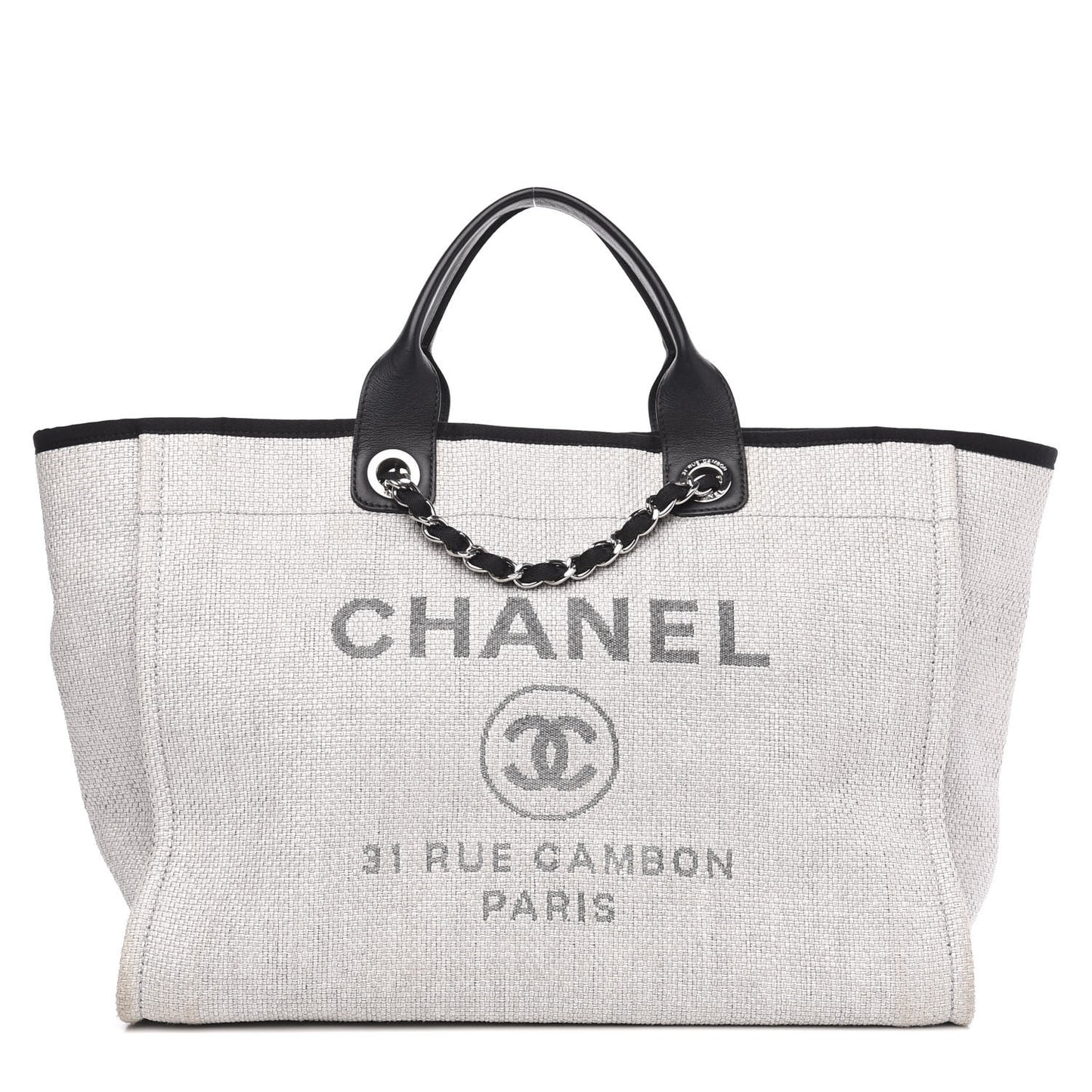 Canvas Medium Deauville Tote Grey