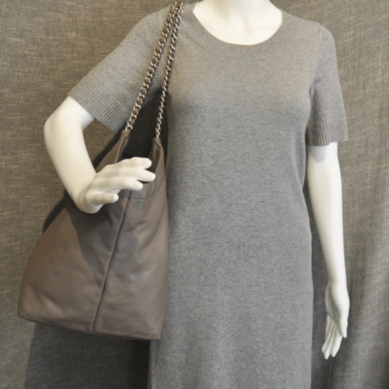 Prada Soft Calf Chain Tote Bambu 4 of 14