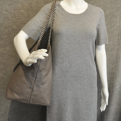 Prada Soft Calf Chain Tote Bambu 4 of 14