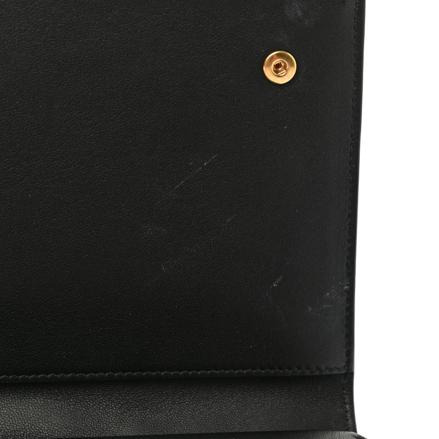 Crocodile Embossed Calfskin Clutch Black