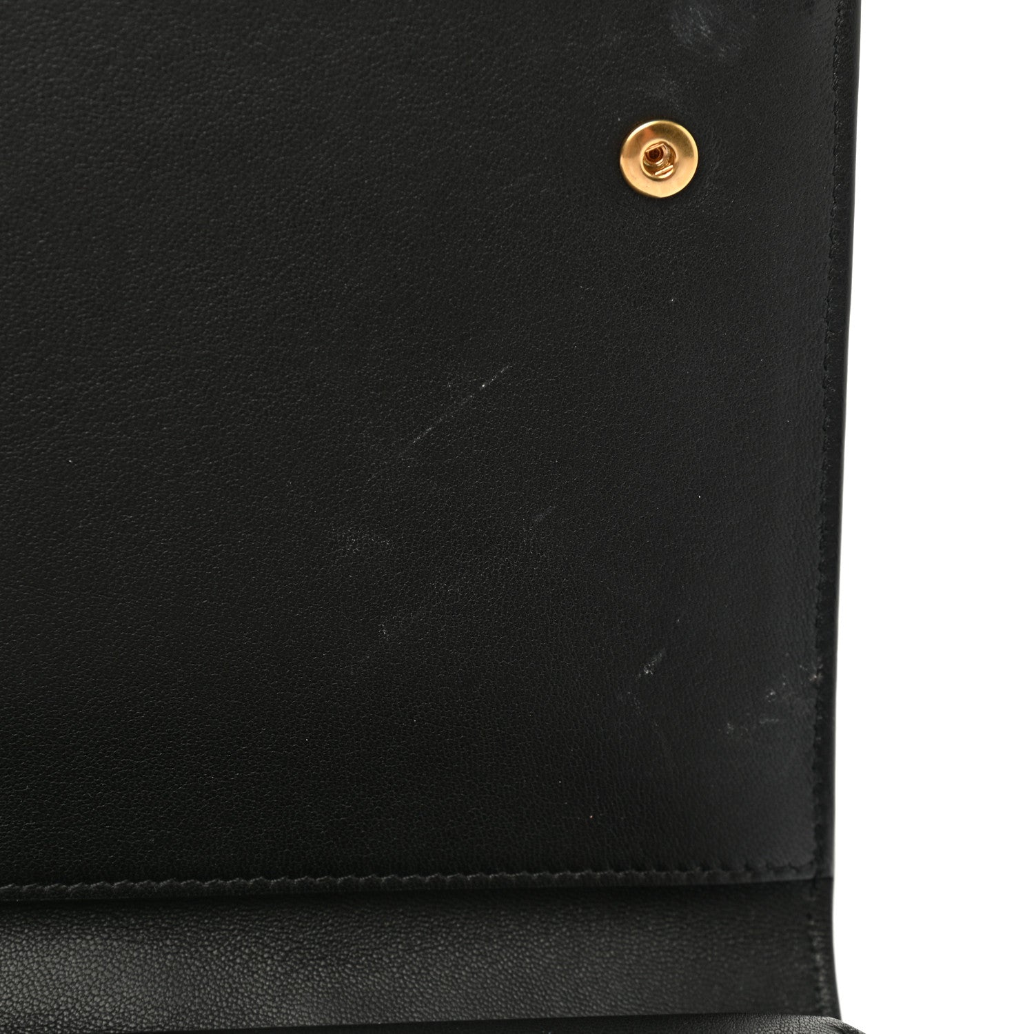 Celine Crocodile Embossed Calfskin Clutch Black 11 of 11