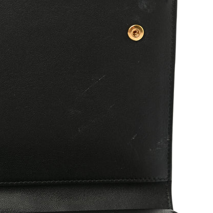 Celine Crocodile Embossed Calfskin Clutch Black 11 of 11