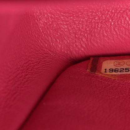 Chanel Tweed Quilted Jumbo Double Flap Hot Pink 9 of 11