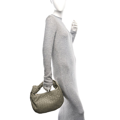 Bottega Veneta Nappa Intrecciato Teen Jodie Hobo Travertine 2 of 10