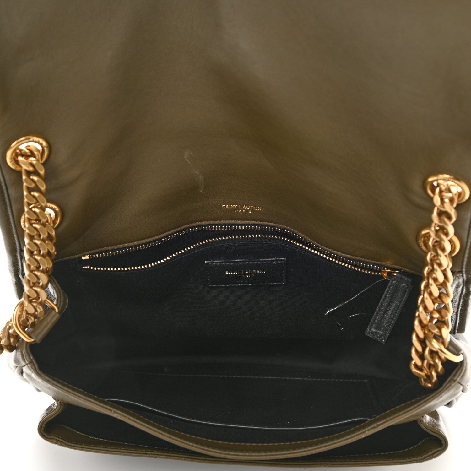 Saint Laurent Lambskin Matelasse Monogram Medium Niki Chain Satchel Seaweed 5 of 10