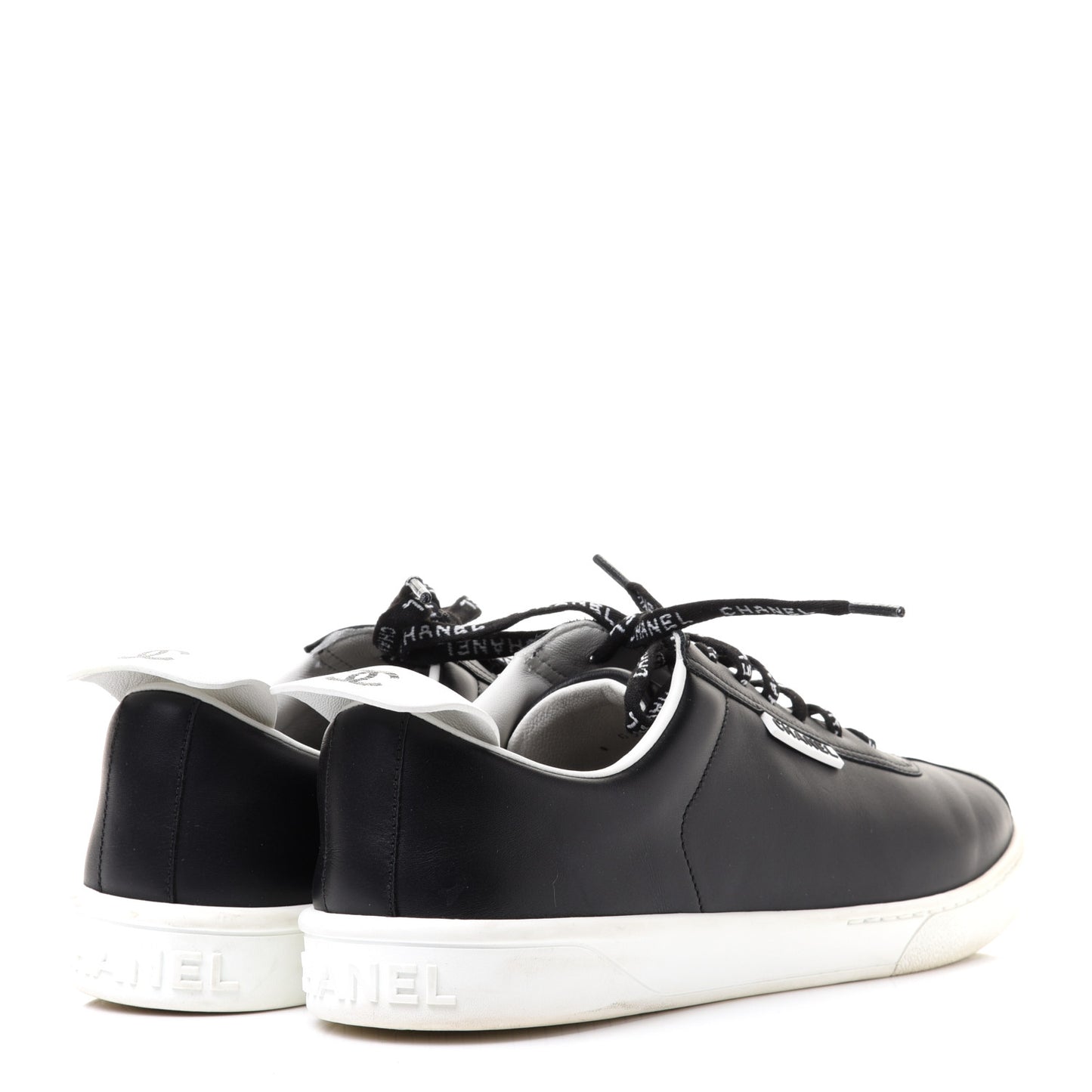 Calfskin CC Womens Sneakers 41.5 Black