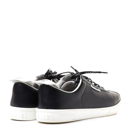 Chanel Calfskin CC Womens Sneakers 41.5 Black 4 of 12