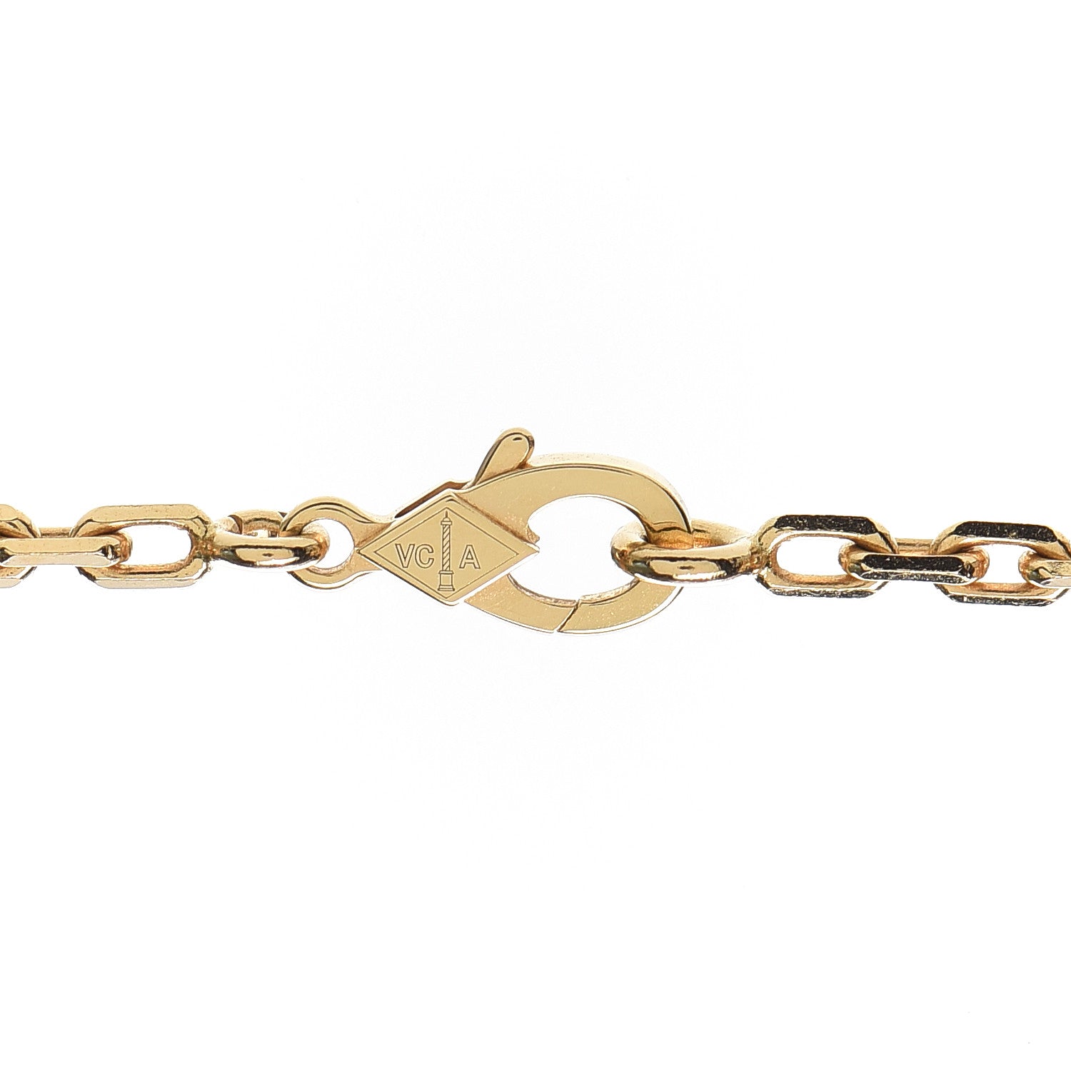 Van Cleef & Arpels 18K Yellow Gold 20 Motifs Vintage Alhambra Necklace 4 of 7