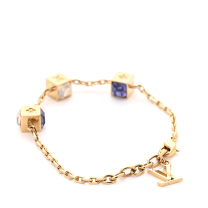 Louis Vuitton Swarovski Gamble Bracelet Azur Gold 3 of 4