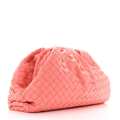 Bottega Veneta Nappa Maxi Intrecciato The Pouch Oversized Clutch Peach 2 of 8