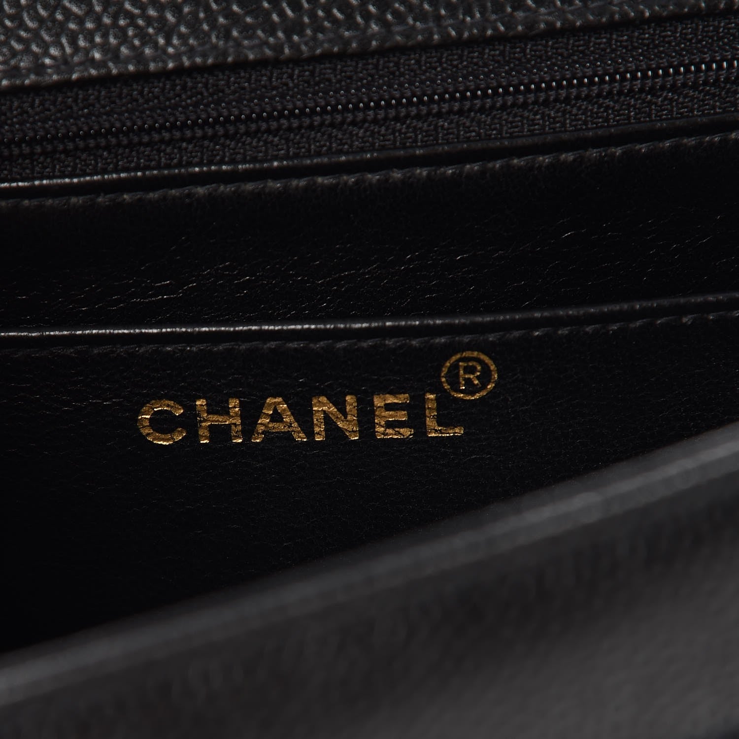 Chanel Caviar Horizontal Quilted Jumbo Single Flap Black 7 of 9