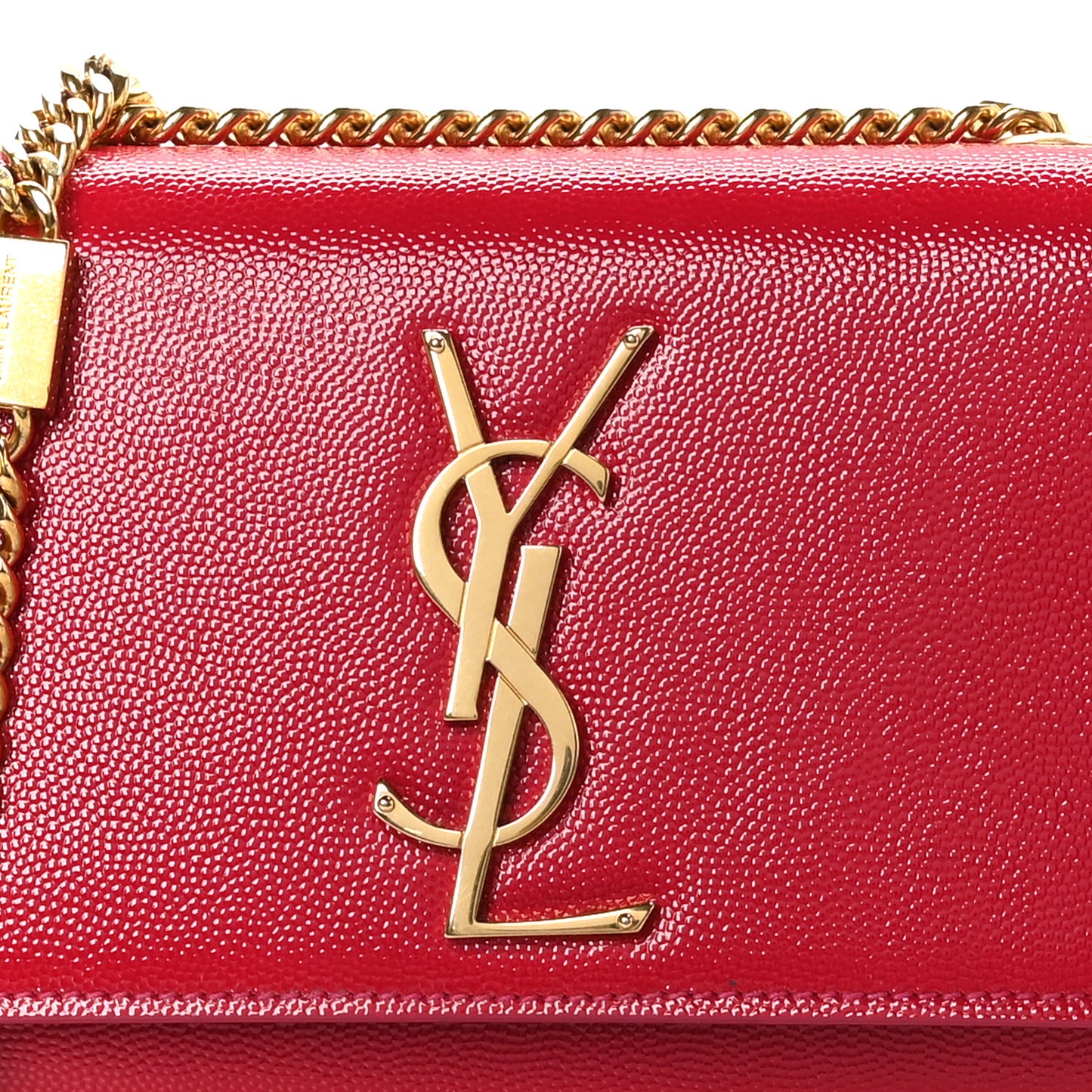 Grain De Poudre Small Monogram Kate Satchel Lipstick Fuchsia