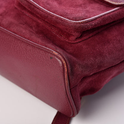 Gucci Suede Bamboo Backpack Purple 9 of 14