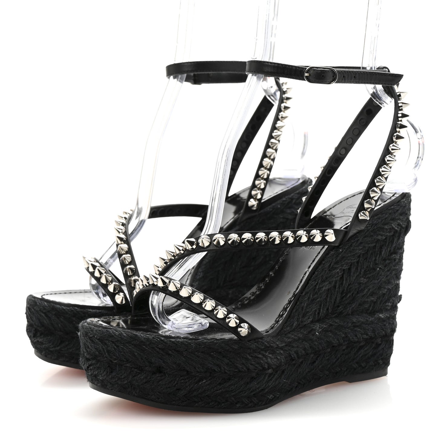 Patent Mafaldina 120 Wedge Sandals 37 Black