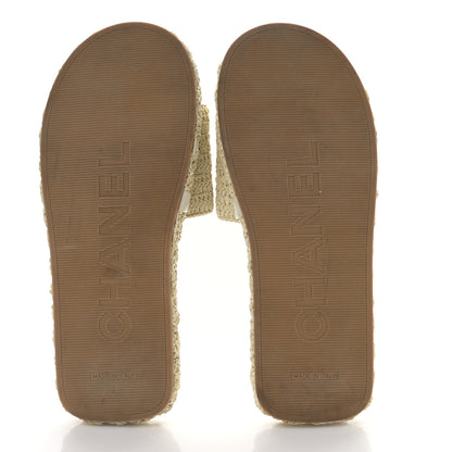 Chanel Braided Cord CC Mules 39 Light Beige 5 of 8
