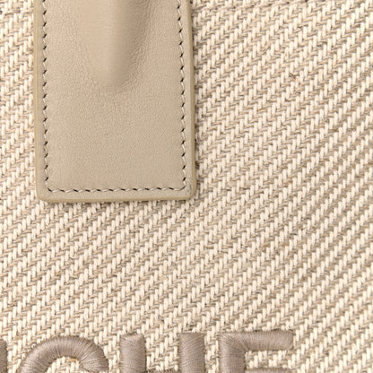 Saint Laurent Linen Calfskin Small Rive Gauche Tote Beige Sea Salt 9 of 11