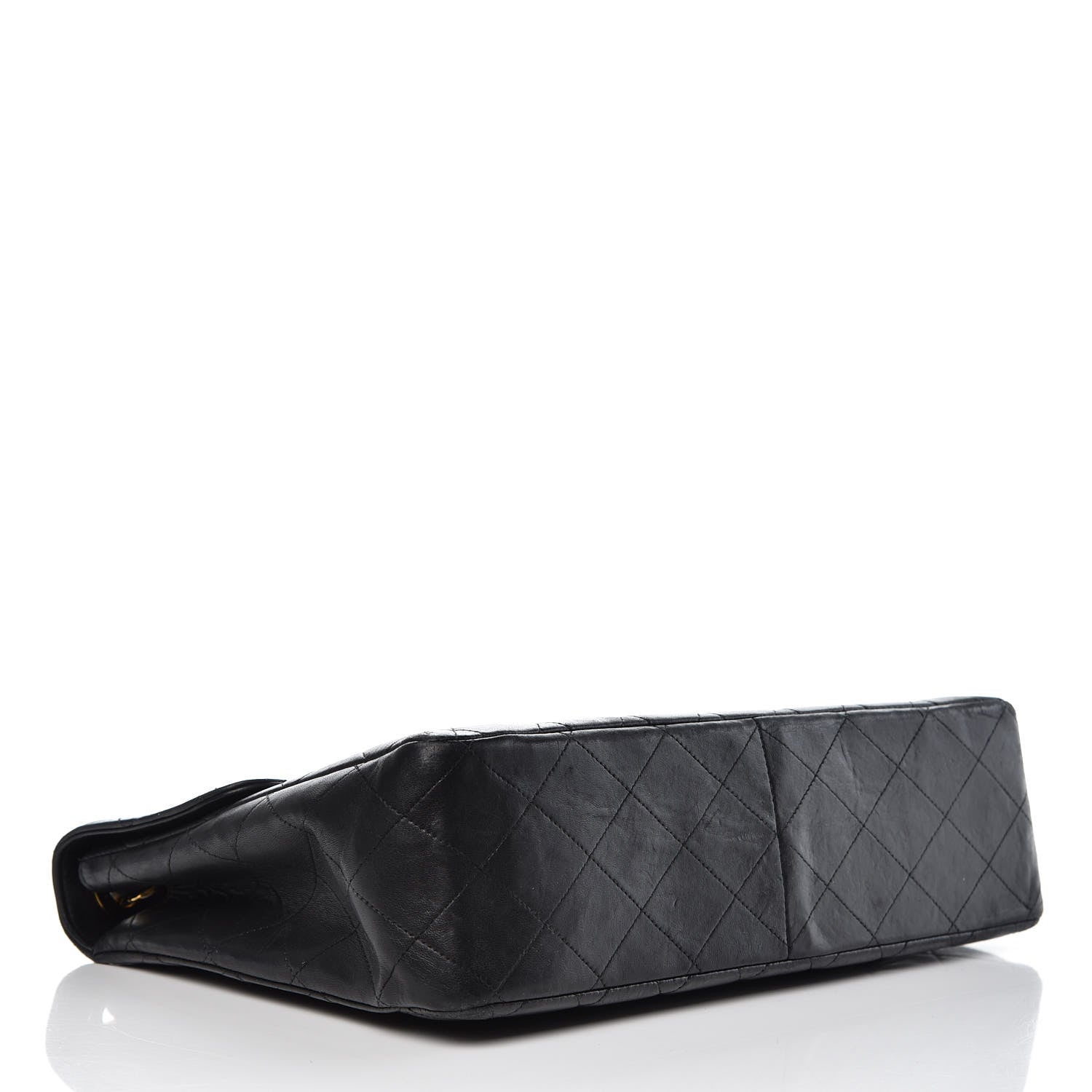 Chanel Lambskin Quilted Jumbo Single Flap Black 4 of 18