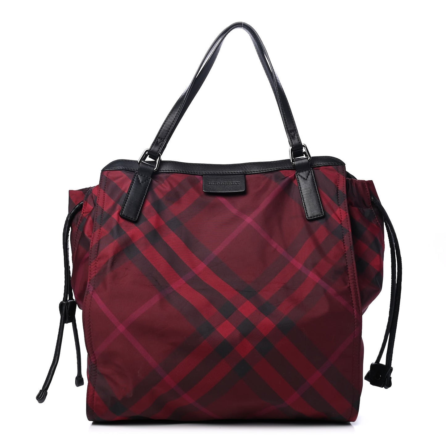 Nylon Check Small Buckleigh Packable Tote