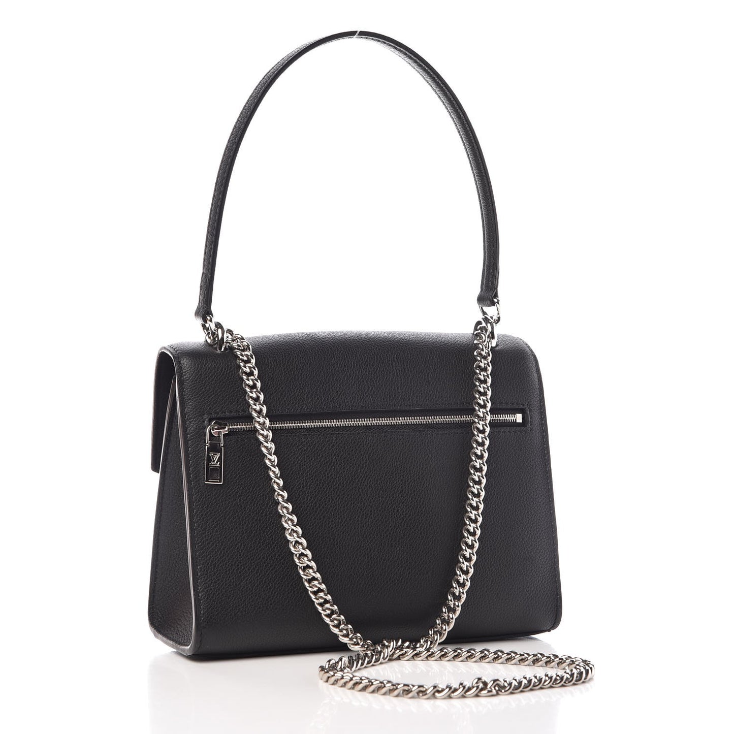 Soft Calfskin My Lockme Chain Bag BB Black
