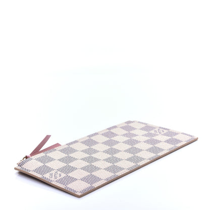 Louis Vuitton Damier Azur Felicie Chain Wallet Zippered Insert Rose Ballerine 4 of 9