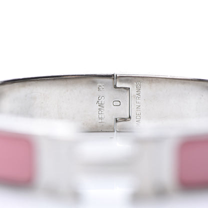 Hermes Enamel Narrow Clic Clac H Bracelet PM Rose Velours 4 of 5