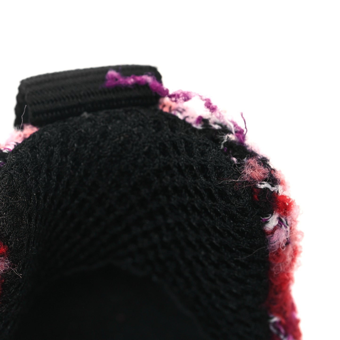 Tweed Suede Calfskin Grained Calfskin Womens CC Sneakers 41 Burgundy Black Silver