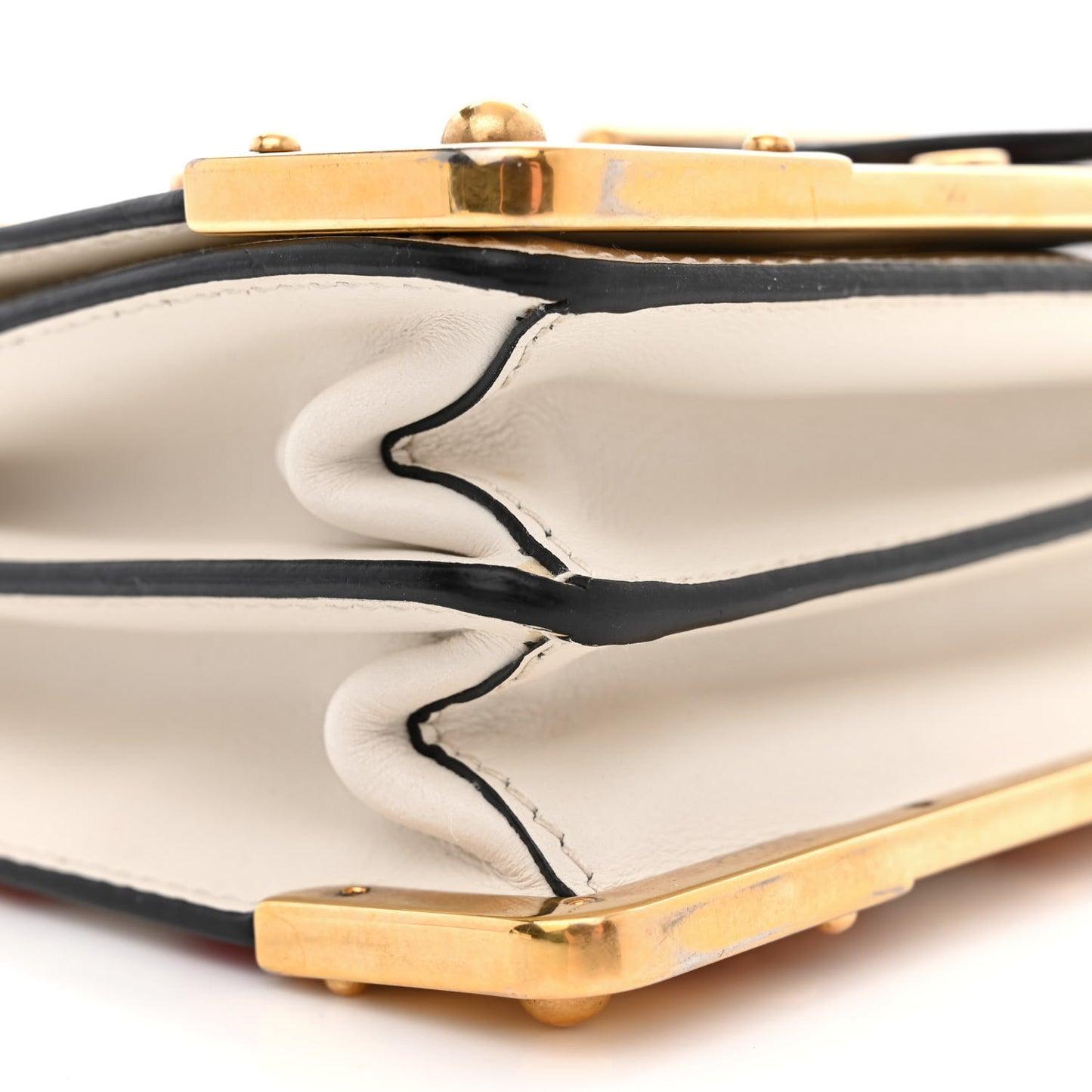 City Calf Saffiano Studded Cahier Bag Blue Fuoco