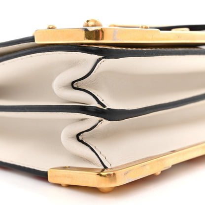 Prada City Calf Saffiano Studded Cahier Bag Blue Fuoco 9 of 16