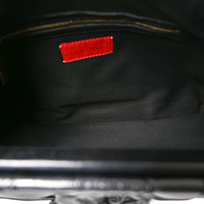 Valentino Garavani Nappa Jardin Rose Framed Duffel Black 5 of 10