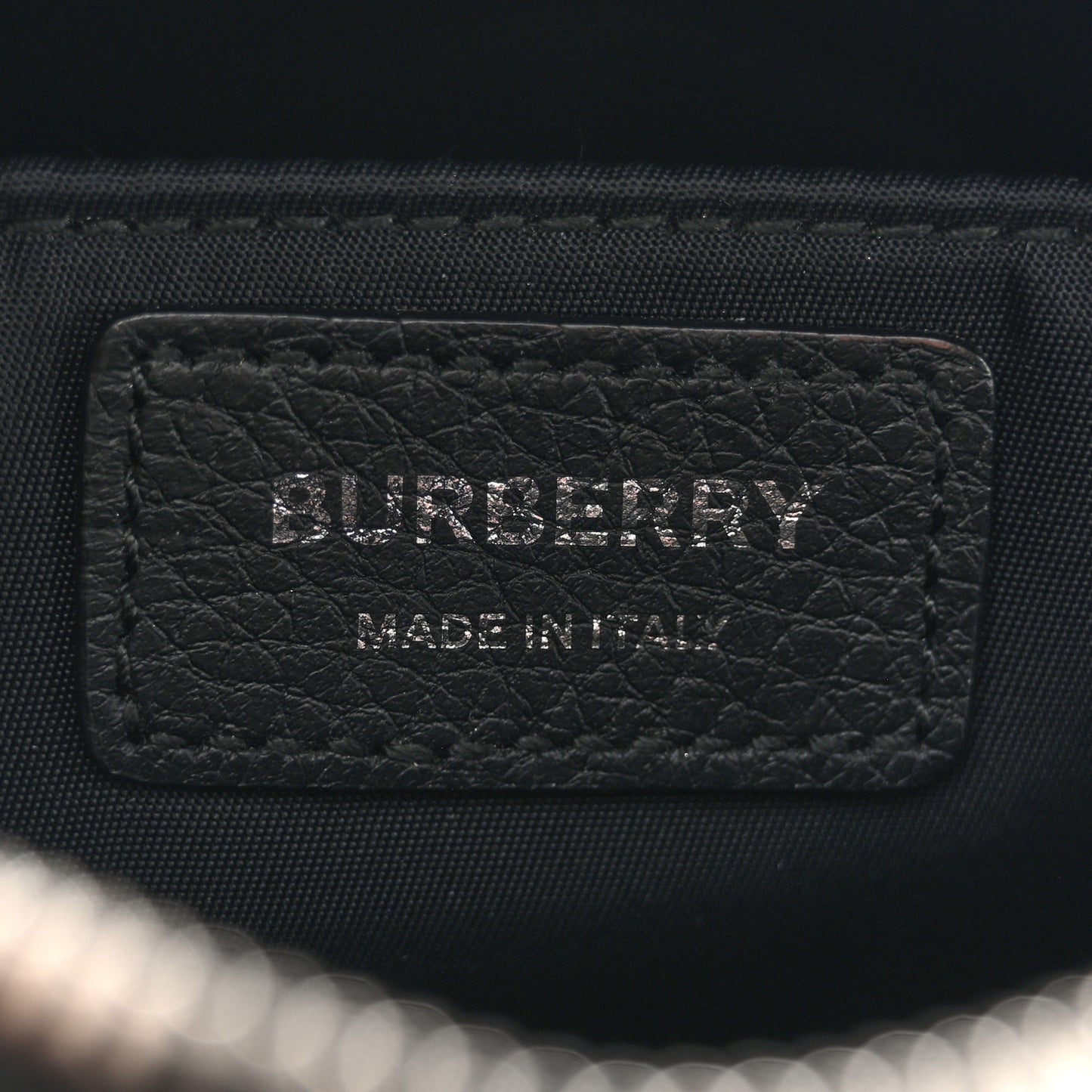 Grained Calfskin Small Camera Bag Black