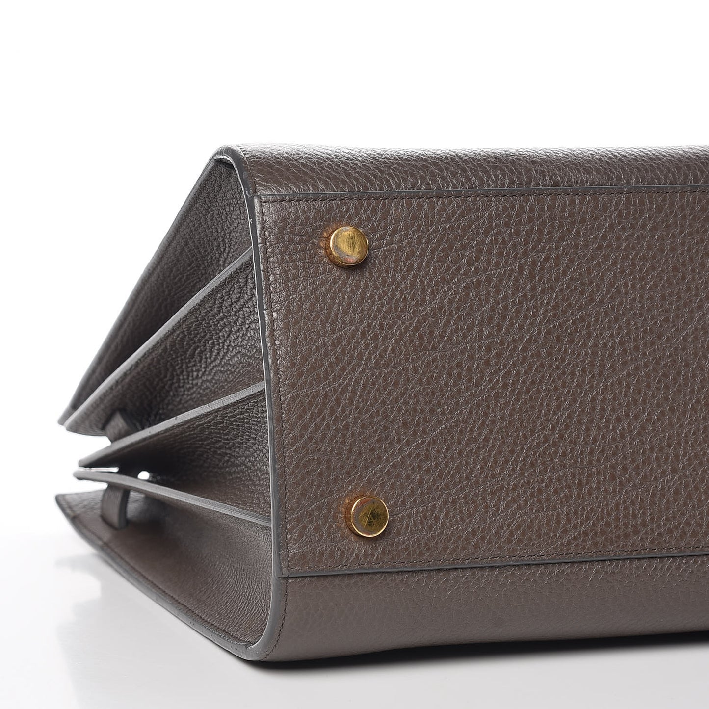 Grained Calfskin Small Sac De Jour Earth