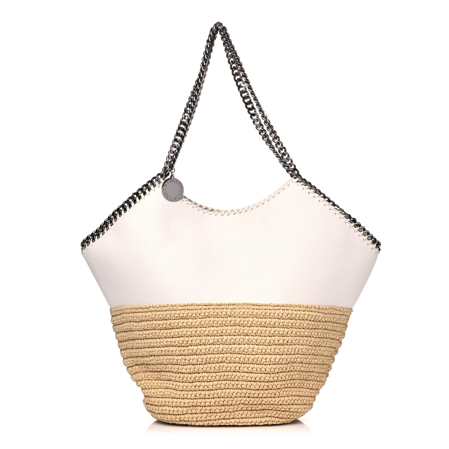 Stella McCartney Raffia Falabella Large Tote White 2 of 4