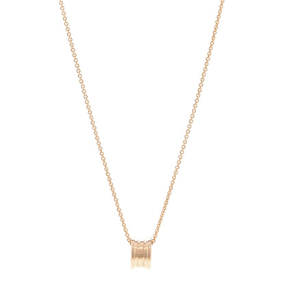 Bulgari 18K Rose Gold B.Zero1 Pendant Necklace 1 of 5