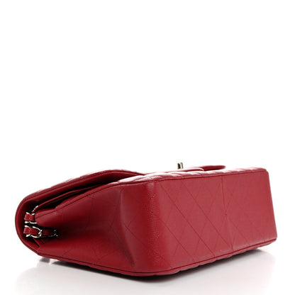 Chanel Caviar Quilted Jumbo Double Flap Dark Red 4 of 10